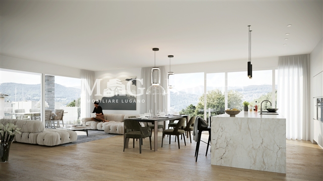 Collina d'Oro Neue 4,5-Zimmer-Wohnung mit privatem Garten -  Bild 7