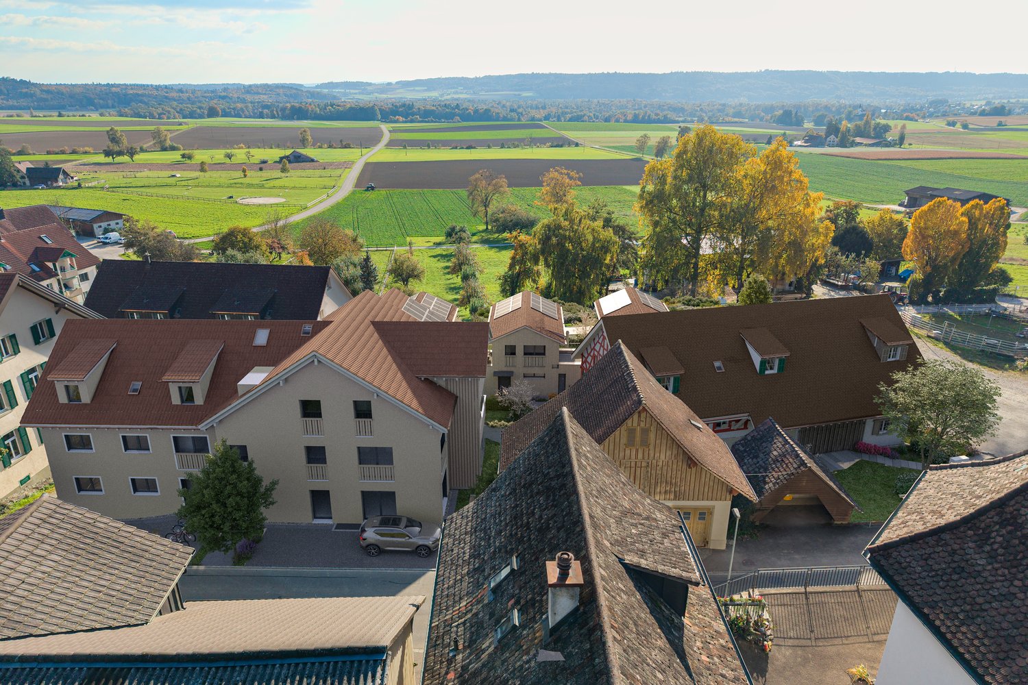 Modernes 5.5-Zimmer-Reihenhaus in ruhiger Dorfmitte von Dörf­lingen -  Bild 2