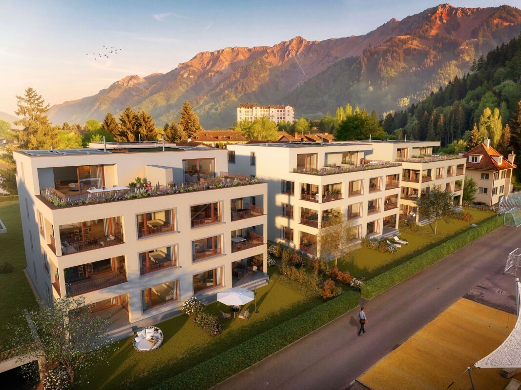 Exklusive 3½-Zimmer-Wohnung im Zentrum von Interlaken, Neubau Guisan Park -  Bild 1