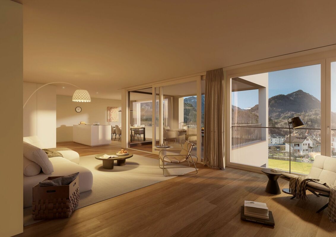 Exklusive 3½-Zimmer-Wohnung im Zentrum von Interlaken, Neubau Guisan Park -  Bild 2