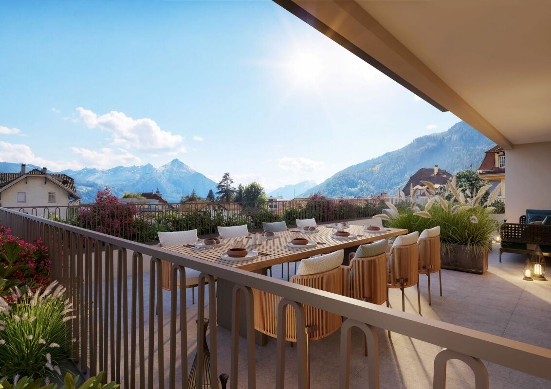 Exklusive 3½-Zimmer-Wohnung im Zentrum von Interlaken, Neubau Guisan Park -  Bild 4