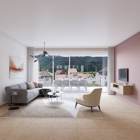 Appartement de 4,5 pièces dans une nouvelle construction à Saint-Imier -  Bild 1