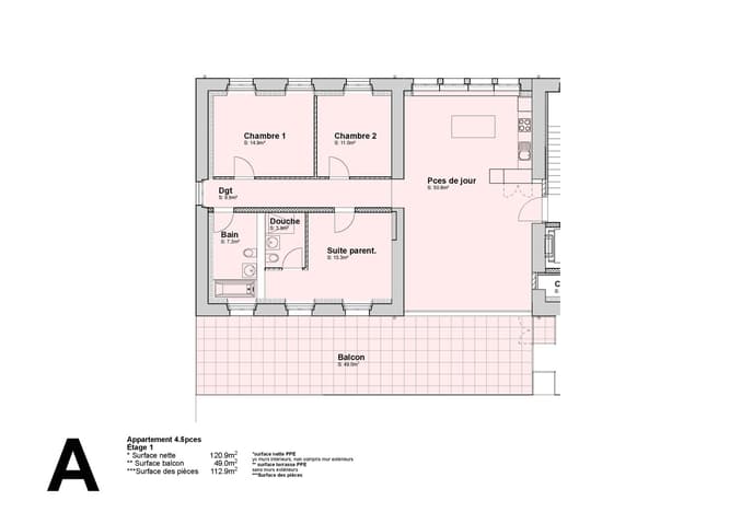 Appartement de 4,5 pièces dans une nouvelle construction à Saint-Imier -  Bild 4