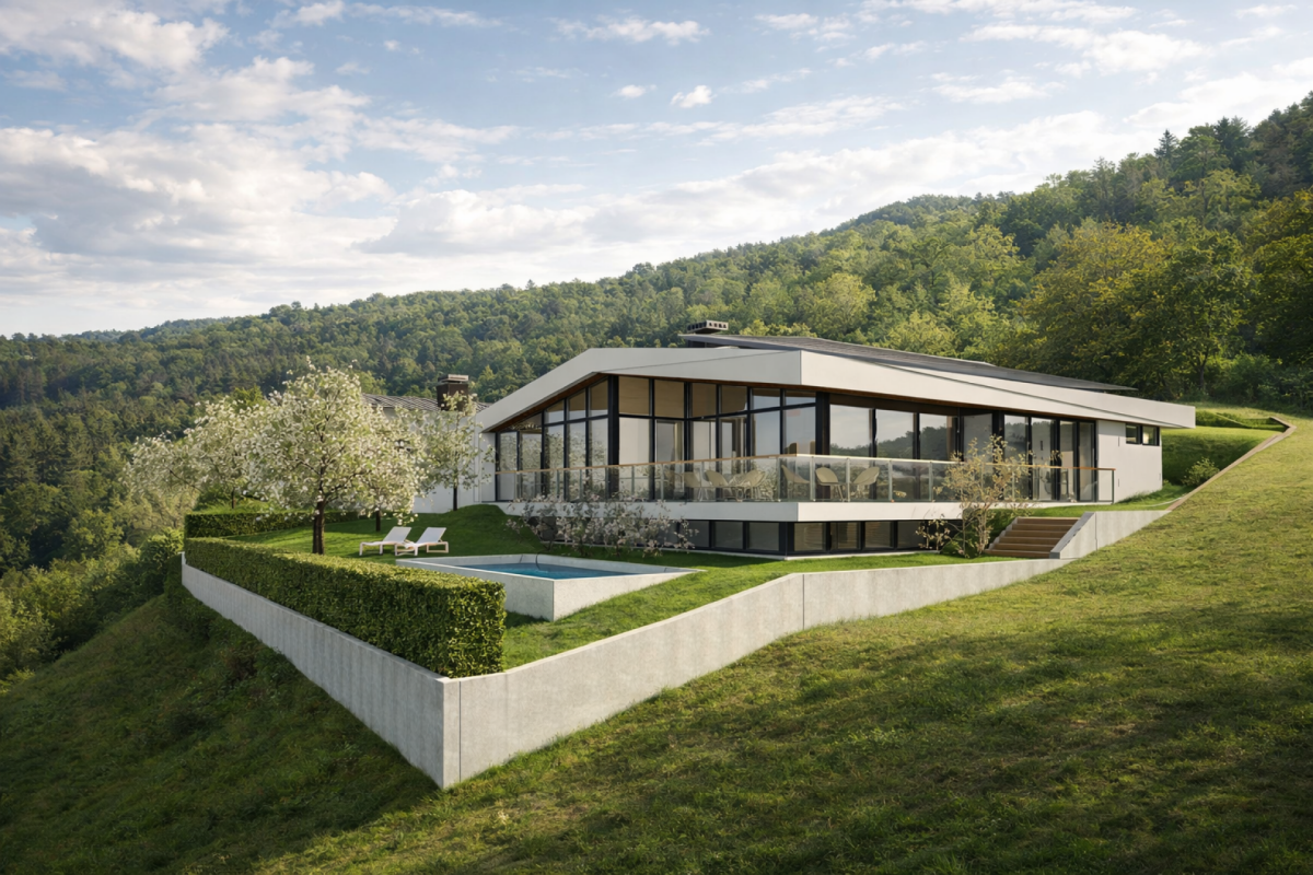 Einzelvilla mit Pool -  Bild 1