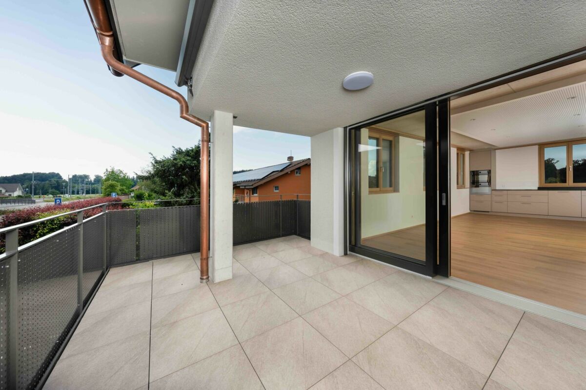 Neubau "BAHNHÖFLI" in Hauptwil - Grosser Balkon