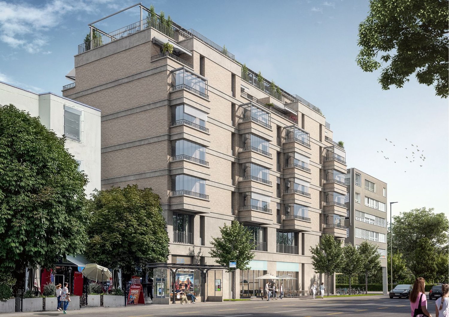 NUR NOCH EINE 3.5 Zimmerwohnung im 4.OG: Edle und helle Wohnung mit ZWEI Balkonen -  Bild 5