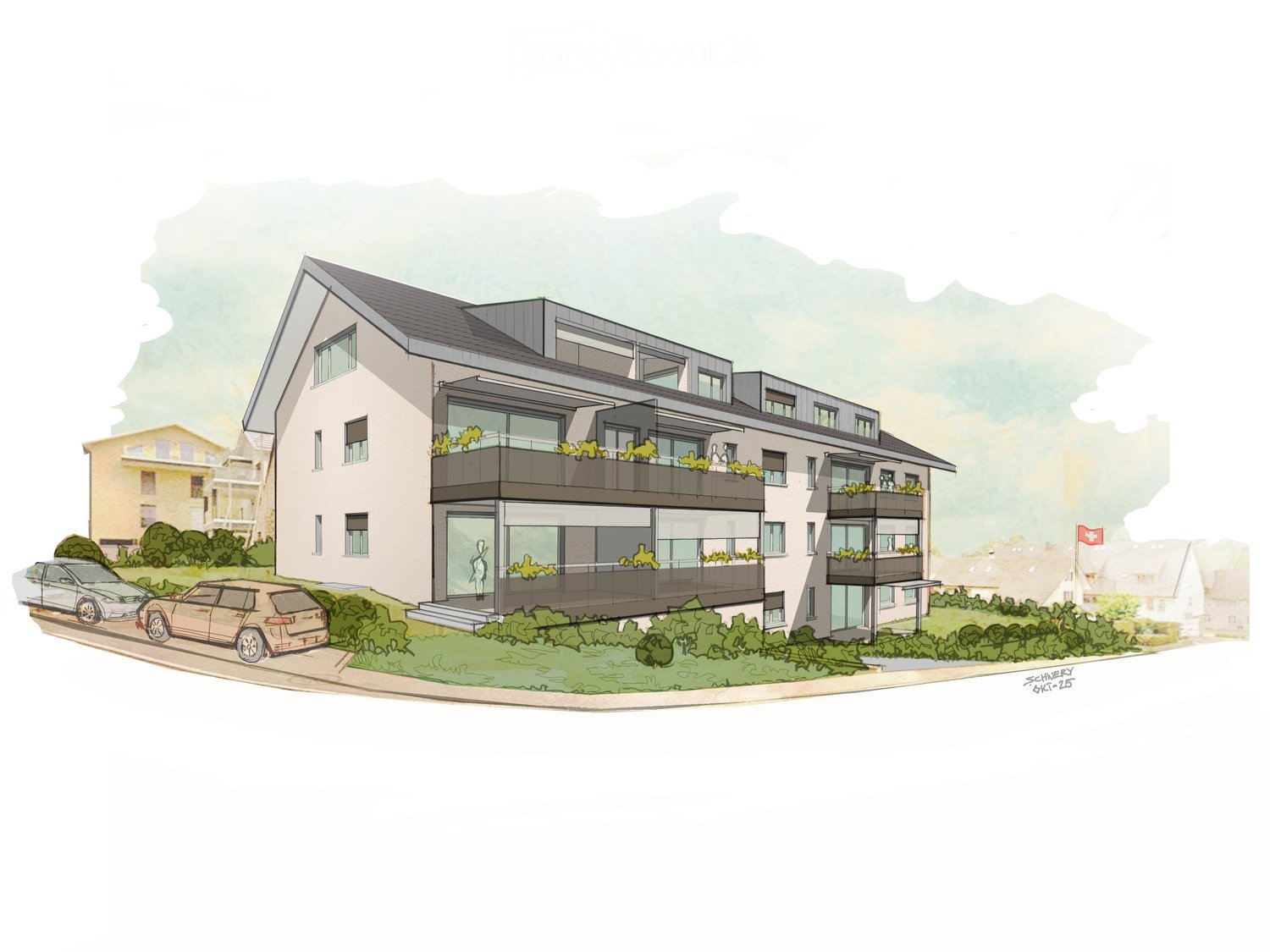 Wohnen mit Weitblick - Neubauprojekt in Künten Aargau -  Bild 2