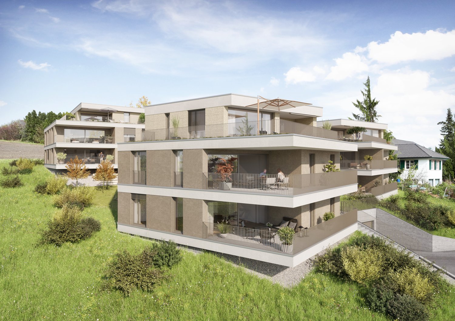 WOHNEN MIT WEITBLICK: Neubau 4.5-Zimmer-Wohnung in Wegenstetten -  Bild 3