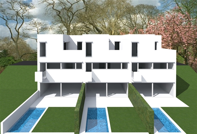 Moderne angrenzende Villa mit Garten in Villa Luganese -  Bild 1