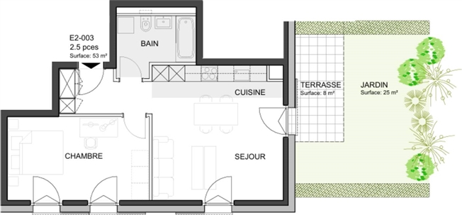 Dachboden Geräumige 2,5-Zimmer-Wohnung mit 7 m² Balkon -  Bild 11