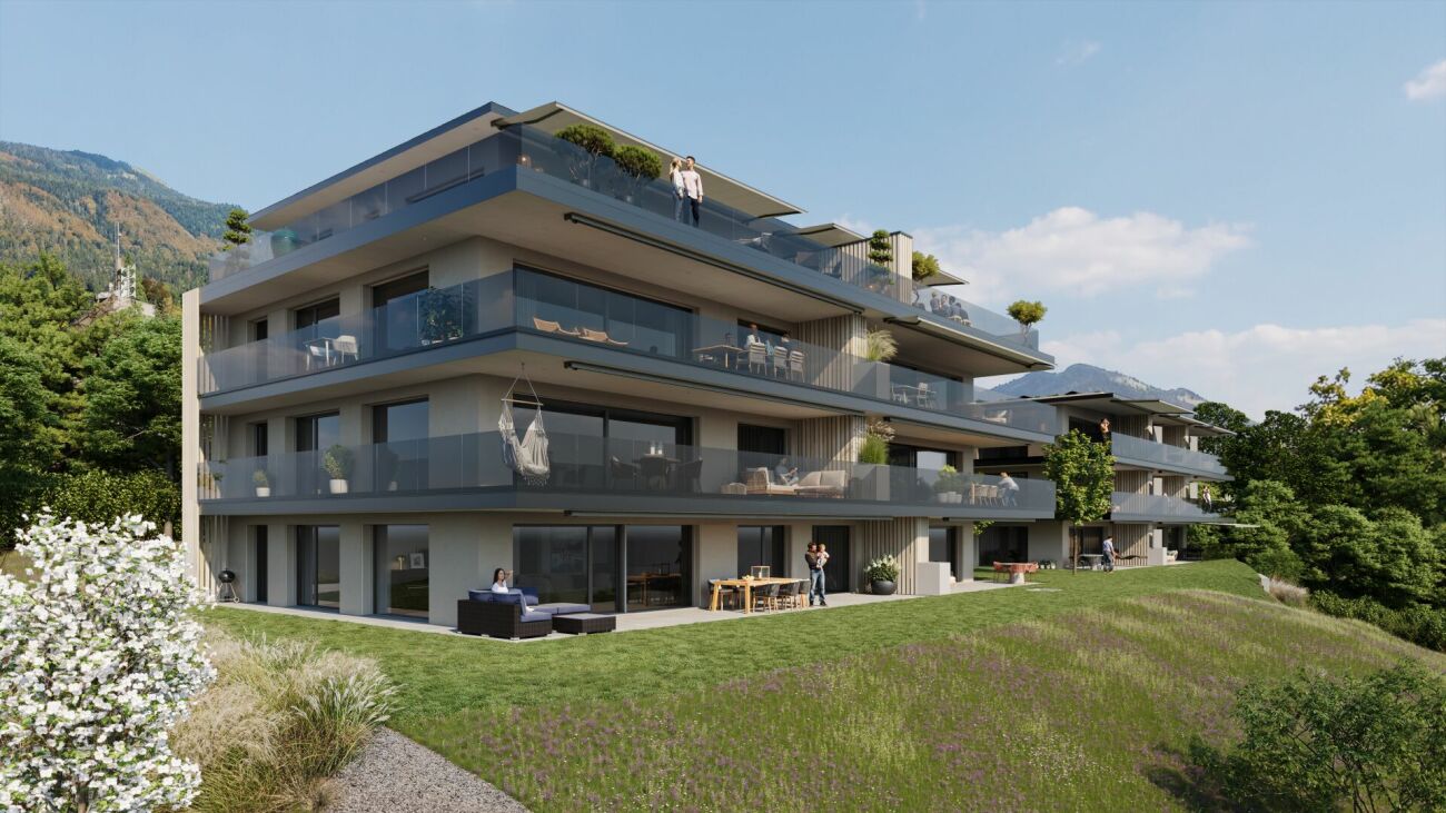 4.5-Zimmer-Neubauwohnung mit atemberaubender Aussicht -  Bild 1