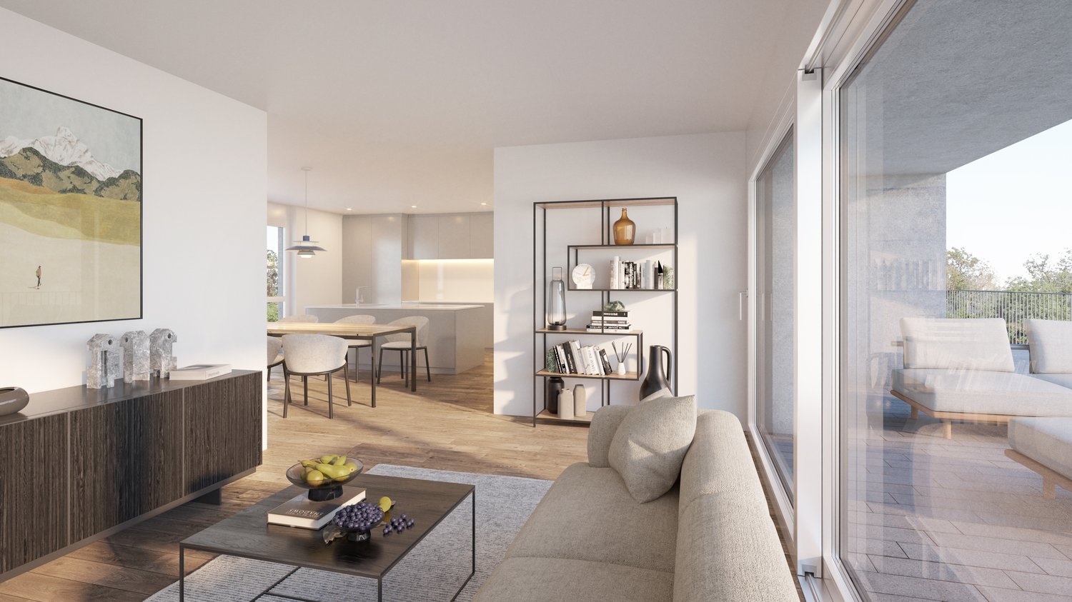 Neubau 3.5-Zimmer-Attikawohnung mit Aussicht in Nottwil -  Bild 4