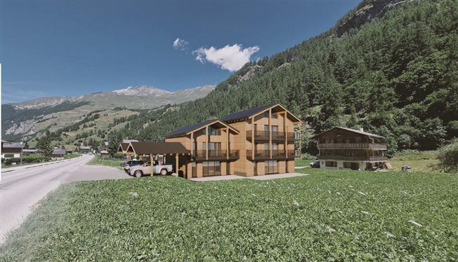 NEU – Im Projekt Penthouse-Wohnung mit 2 Schlafzimmern – Les Haudères -  Bild 1