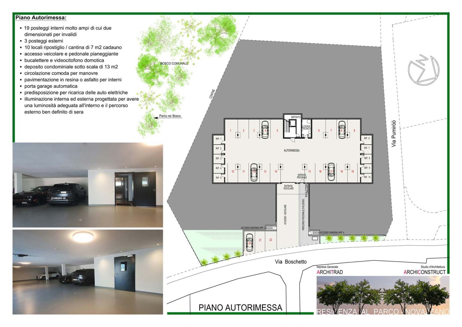 Modernes und großes 2.5-Zimmer-Apartment mit Panoramablick in Novazzano -  Bild 13