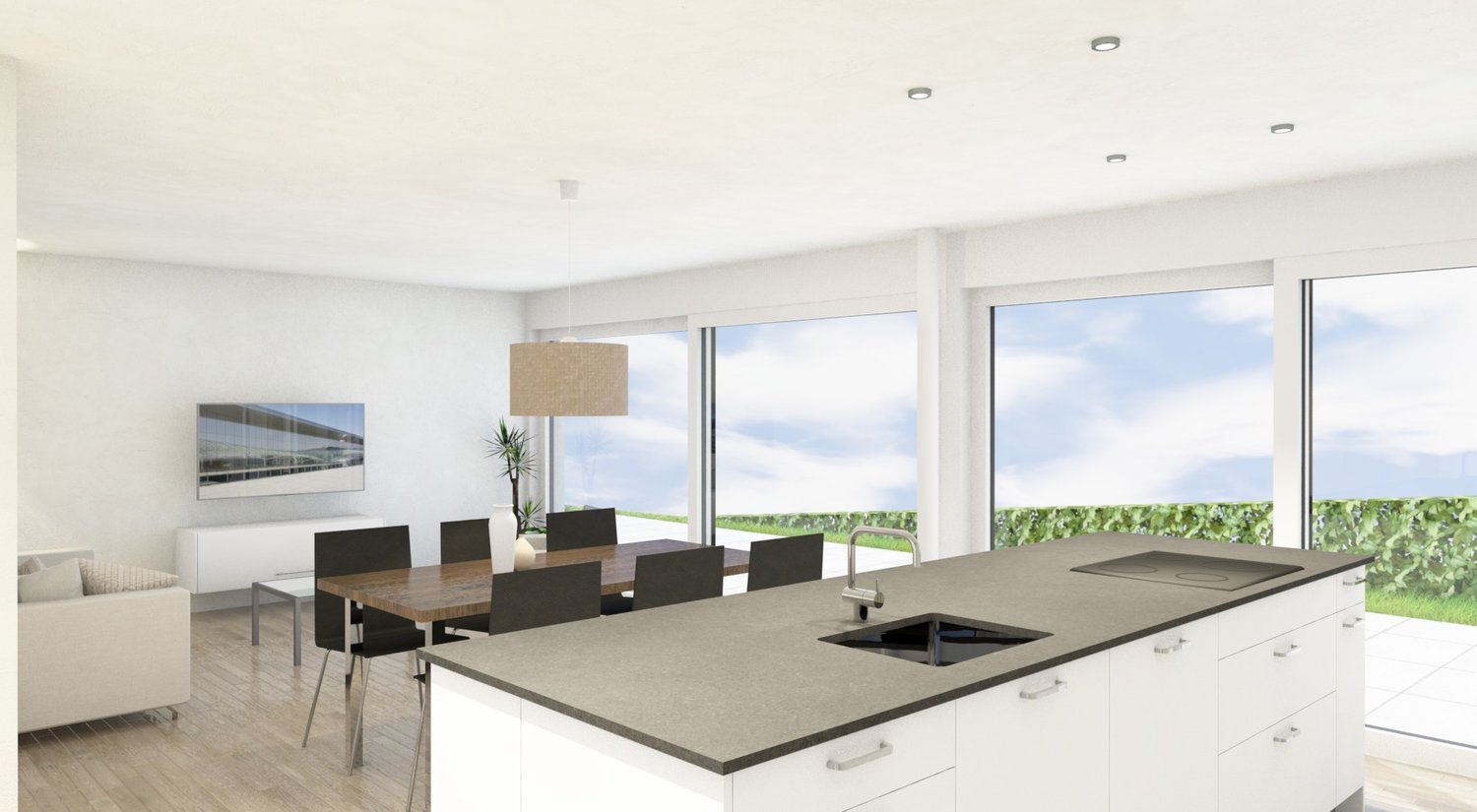 Neubau vier wunderschöne 4½ Attikawohnungen mit grosszügigen Terrassen im Guldifeld 3182 Ueberstorf -  Bild 5