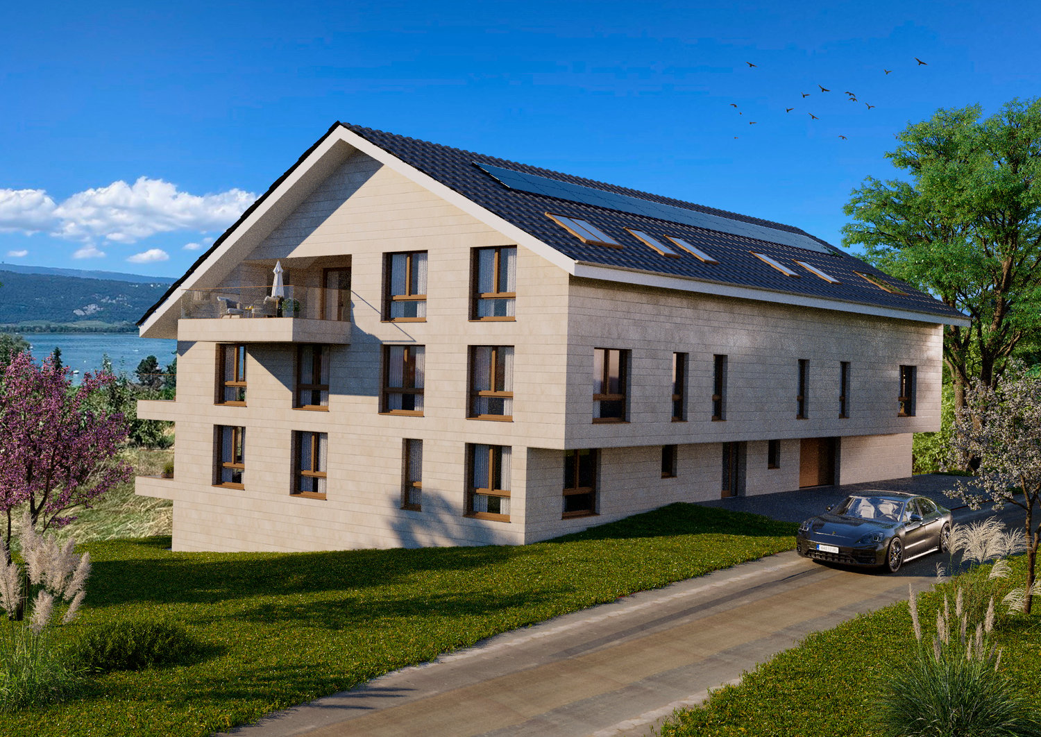 Unverbaubare Seesicht am Bielersee – Exklusive Neubauwohnungen in Lüscherz -  Bild 2