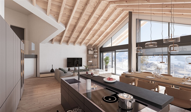4.5 Zimmer Architektenchalet in Châtel-sur-Montsalvens -  Bild 7