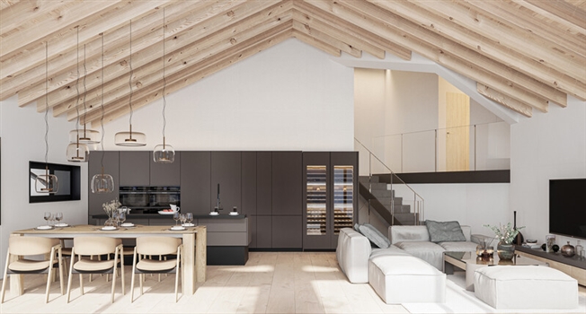 4.5 Zimmer Architektenchalet in Châtel-sur-Montsalvens -  Bild 8