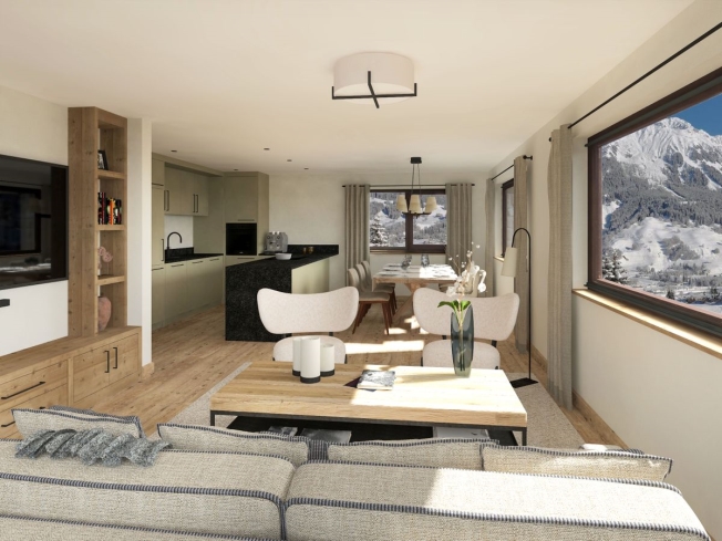 3.5 Zimmerwohnung im 1. Obergeschoss im Haus Madrisa Alpenblick -  Bild 5