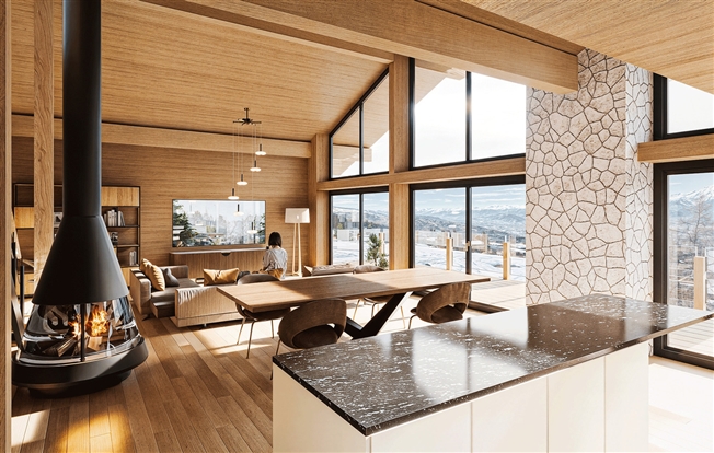 Wenn dieses neue Chalet 293m2 in Les Cleves zum Hauptwohnsitz würde VS -  Bild 1