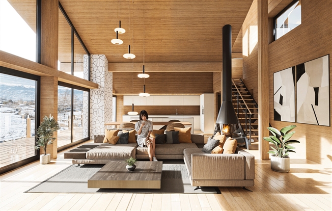 Wenn dieses neue Chalet 293m2 in Les Cleves zum Hauptwohnsitz würde VS -  Bild 3