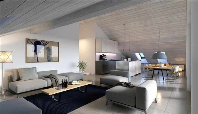 5.5-Zimmer-Penthouse mit grosser Terrasse -  Bild 1