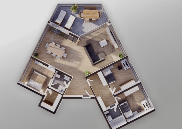 Moderne und helle 4,5-Zimmer-Wohnung in Romont -  Bild 2