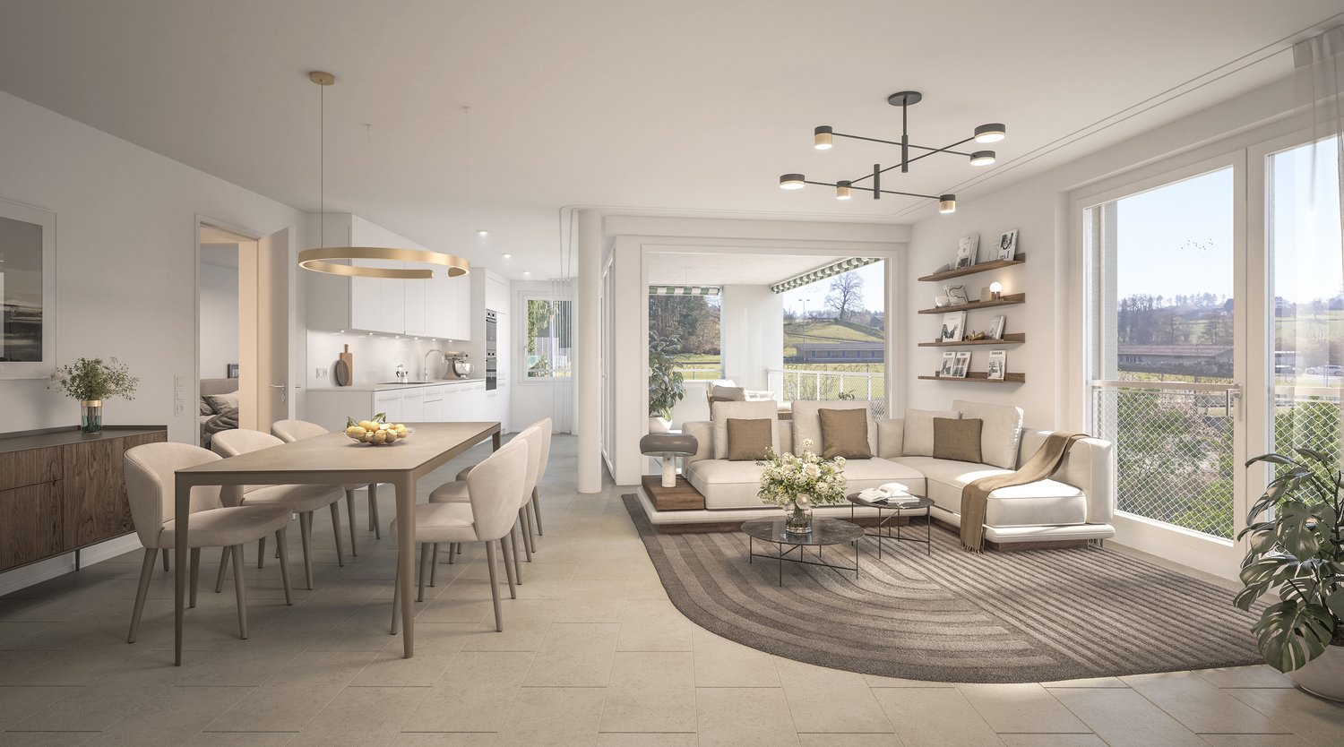 Neubauprojekt Schachenweid - Garten Maisonettewohnung - Zuhause zwischen Stadt und Natur -  Bild 1