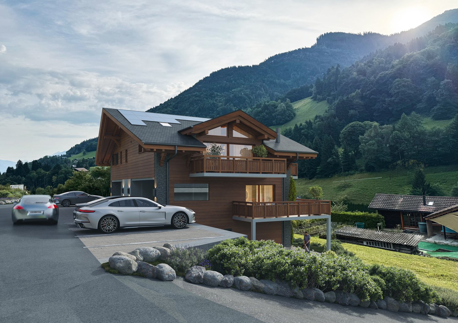 Prächtige 6,5-Zimmer-Wohnung in einem Chalet in Val-d'Illiez -  Bild 3