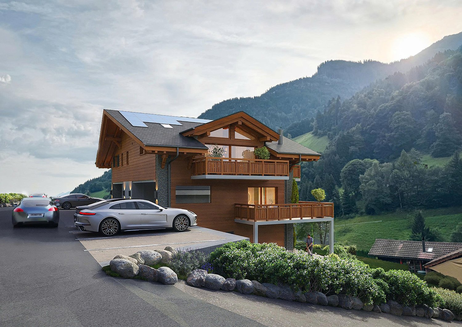 Prächtige 6,5-Zimmer-Wohnung in einem Chalet in Val-d'Illiez -  Bild 13
