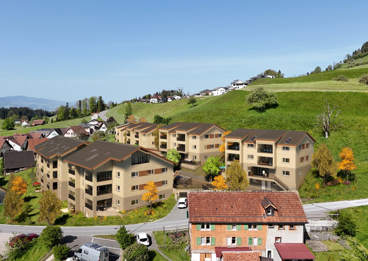 GOLDIG WOHNEN / NEUBAU / SONNE / AUSSICHT / RUHE / NATUR -  Bild 2