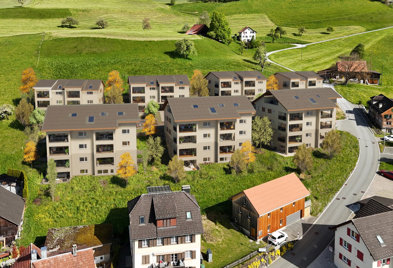 GOLDIG WOHNEN / NEUBAU / SONNE / AUSSICHT / RUHE / NATUR -  Bild 1