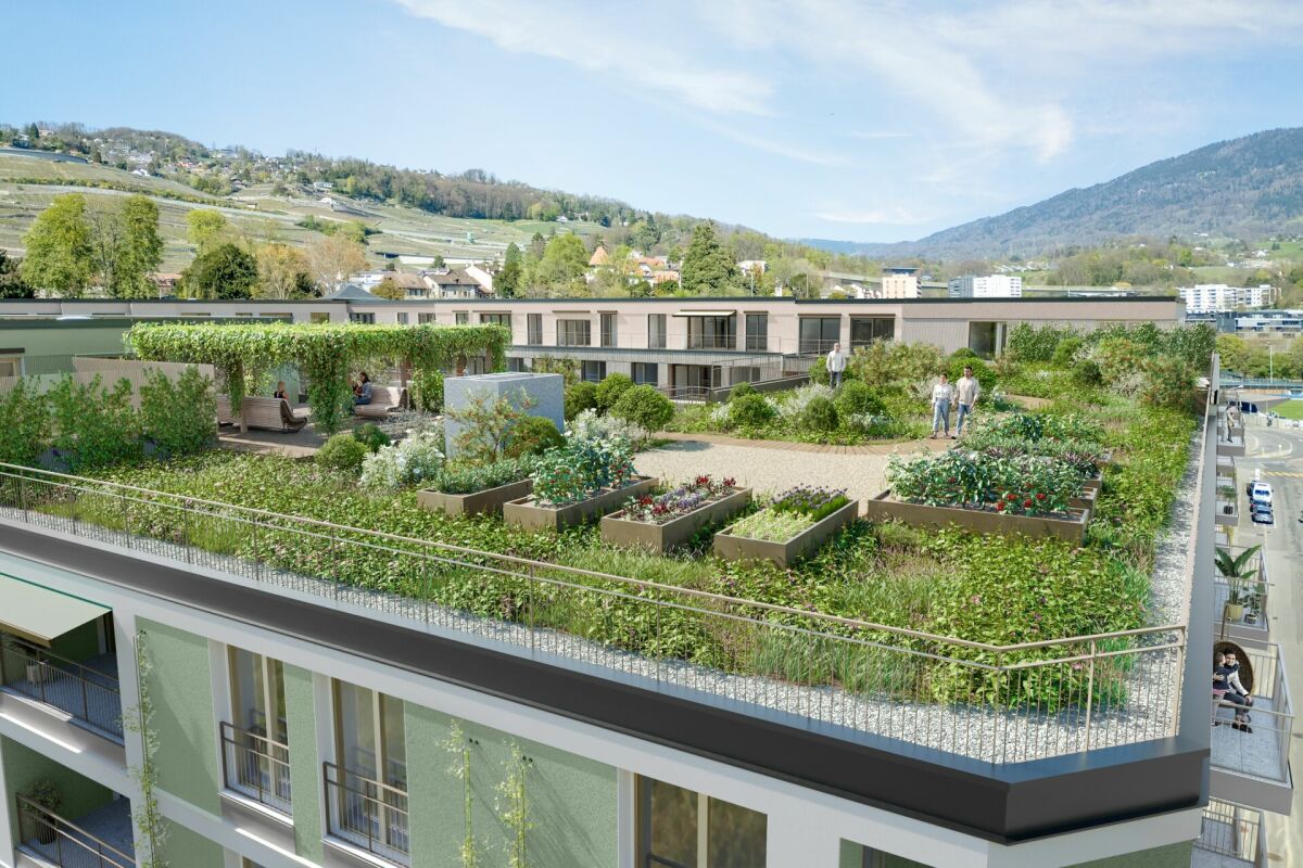 « Gärten in der Stadt » | Neue Wohnungen vom Studio bis 5 Zimmer in Vevey -  Bild 1