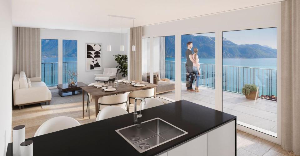 Feuille de Vigne - Lot B301 - Duplex 5.5 pièces - image - 3