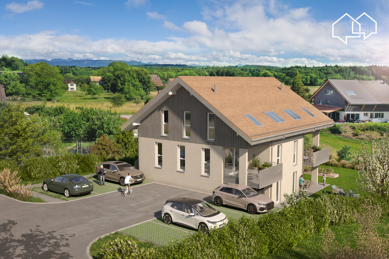 Prächtiges Duplex mit 4.5 Zimmern - Vue aérienne