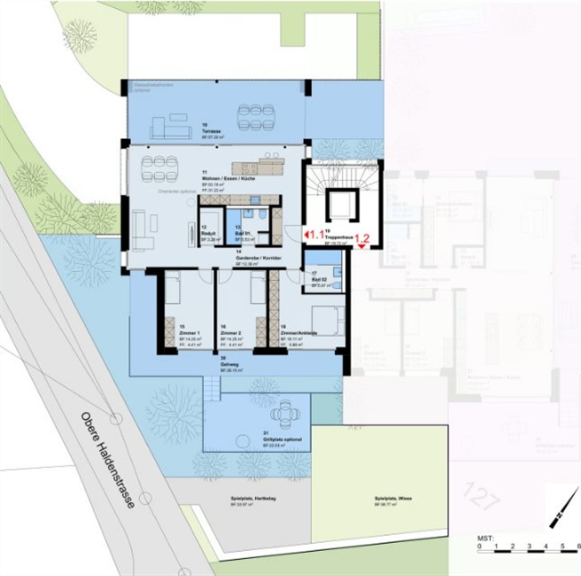 Neubauprojekt 4.5-Zimmer-Erdgeschosswohnung in Untereggen -  Bild 9