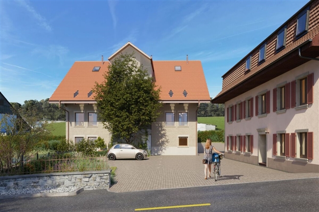 Schöne 3,5-Zimmer-Wohnung in einer denkmalgeschützten Wohnanlage mit Keller, Gemüsegarten und Parkplatz -  Bild 3