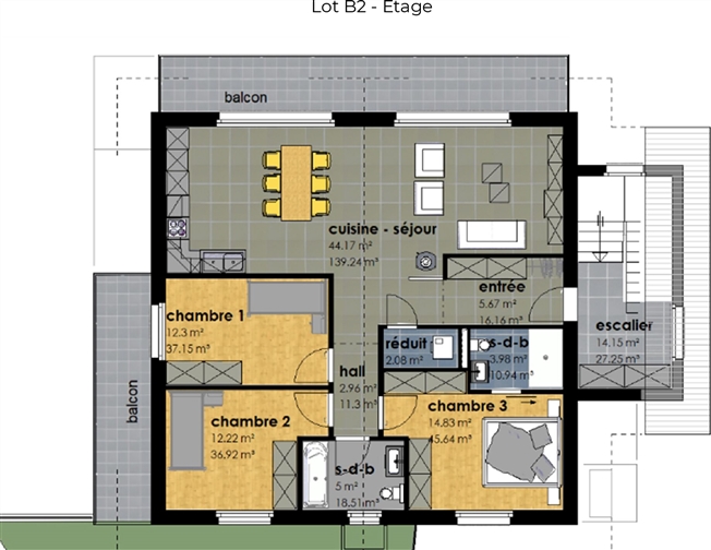 4.5 Zimmerwohnung im Dachgeschoss mit Keller und Doppelgarage. -  Bild 6