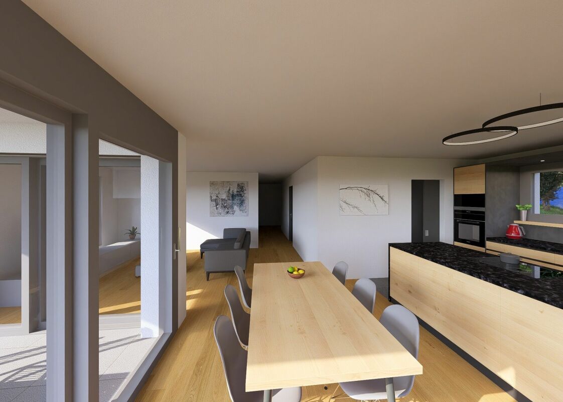 B0 - Neues 3.5-Zimmer-Apartment im Erdgeschoss, in Sciernes d'Albeuve -  Bild 9