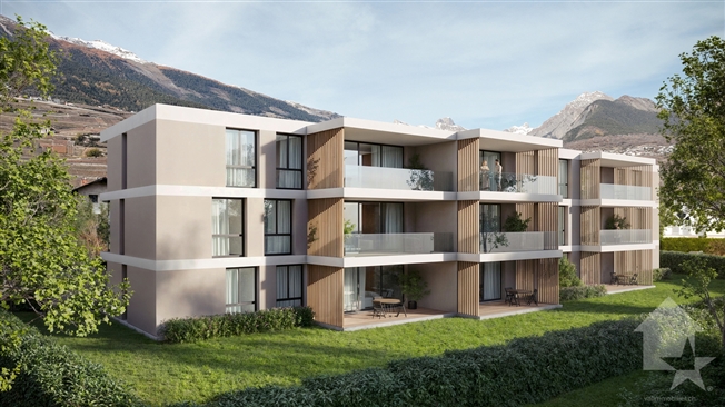 4.5-Zimmerwohnung – Los A1 – Les jardins de Plan-Conthey -  Bild 1