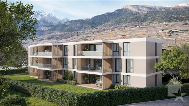 4.5-Zimmerwohnung – Los A1 – Les jardins de Plan-Conthey -  Bild 3
