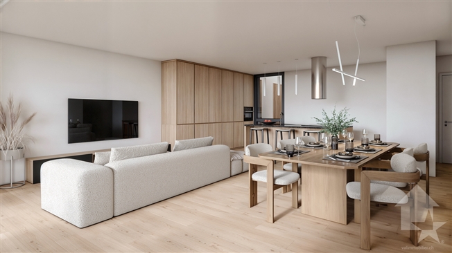 4.5-Zimmerwohnung – Los A1 – Les jardins de Plan-Conthey -  Bild 7