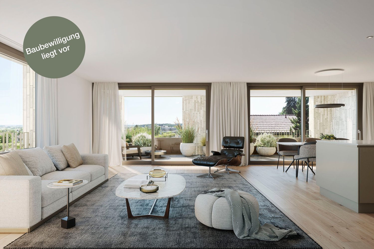 Ihr neues Zuhause in Dielsdorf - attraktive Eigentumswohnung - Wohnzimmer