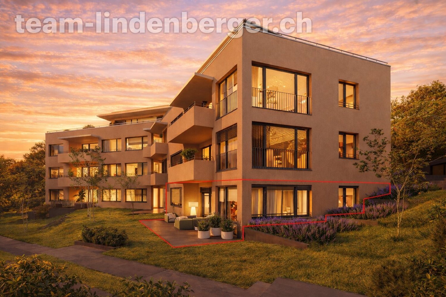 3½ Zi.-Gartenwohnung (W4) an Toplage - Letzte Gelegenheit! - Visualisierung W4 markiert