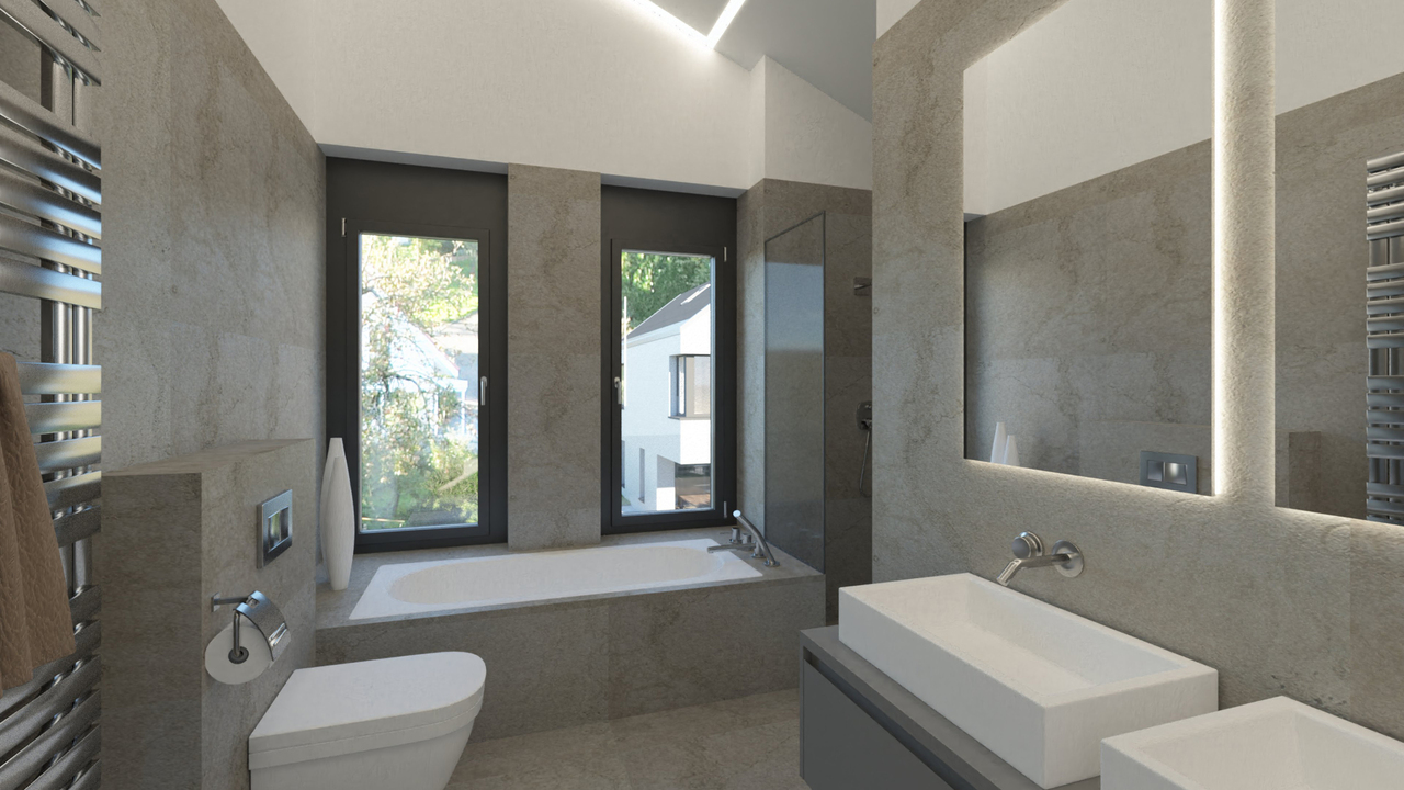 Projekt Hanfgartenweg mit 6 freistehenden Einfamilienhäusern (Haus 4) - Visualisierung