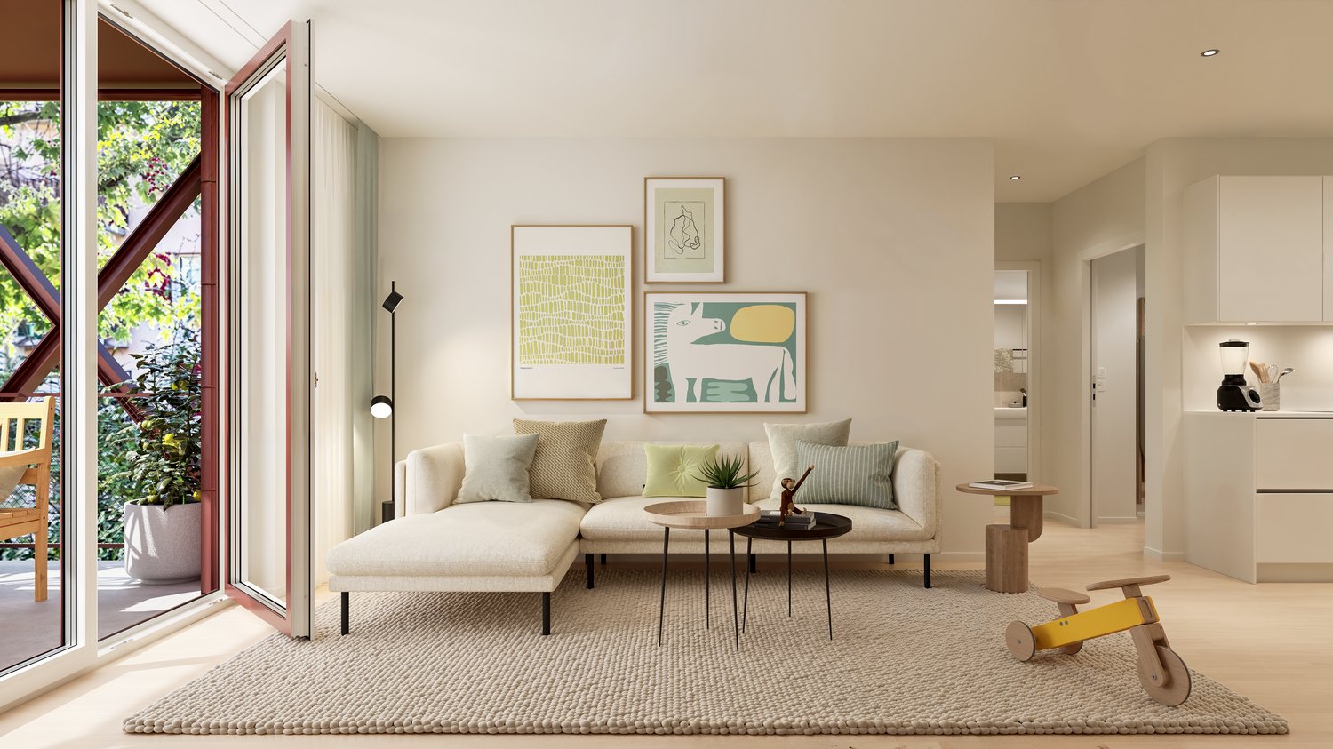 Stilvolle Gartenwohnung mit sonnigem Sitzplatz. - Bild 2