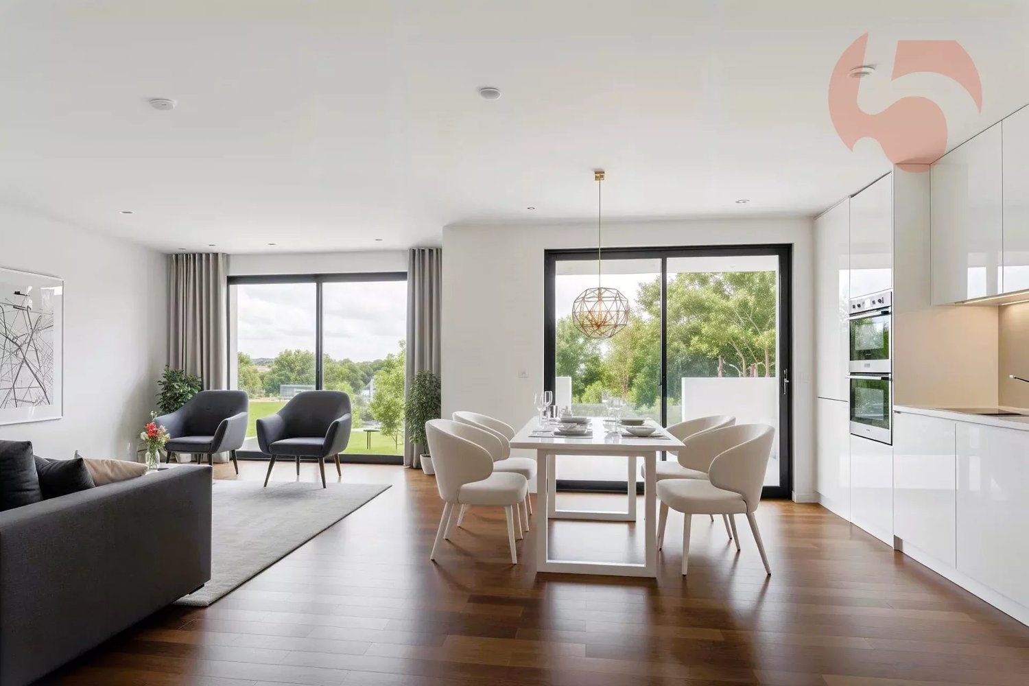 Bel appartement de standing au 1er étage dans immeuble contemporain aux lignes épurées ! - Bild 4