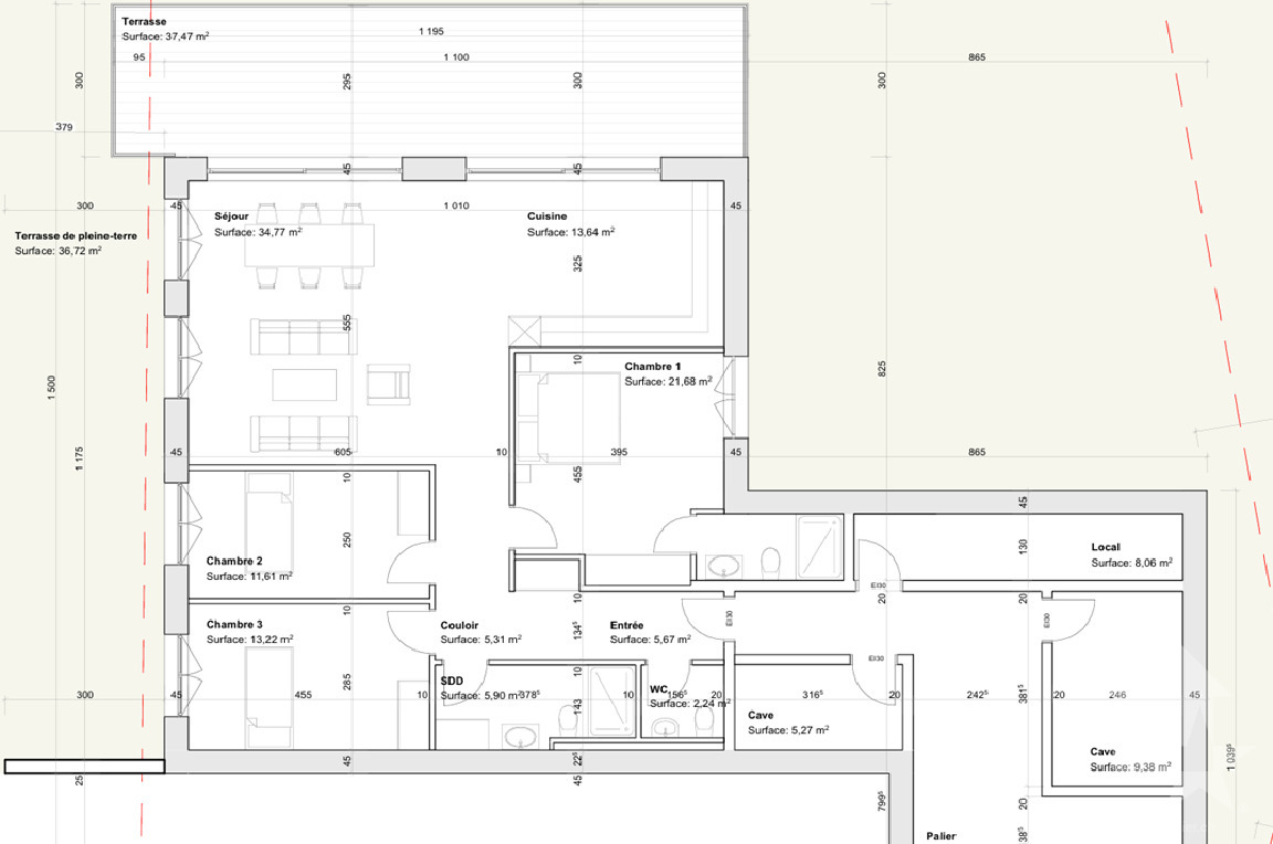 Immeuble de trois appartements avec autorisation de construire -  Bild 10