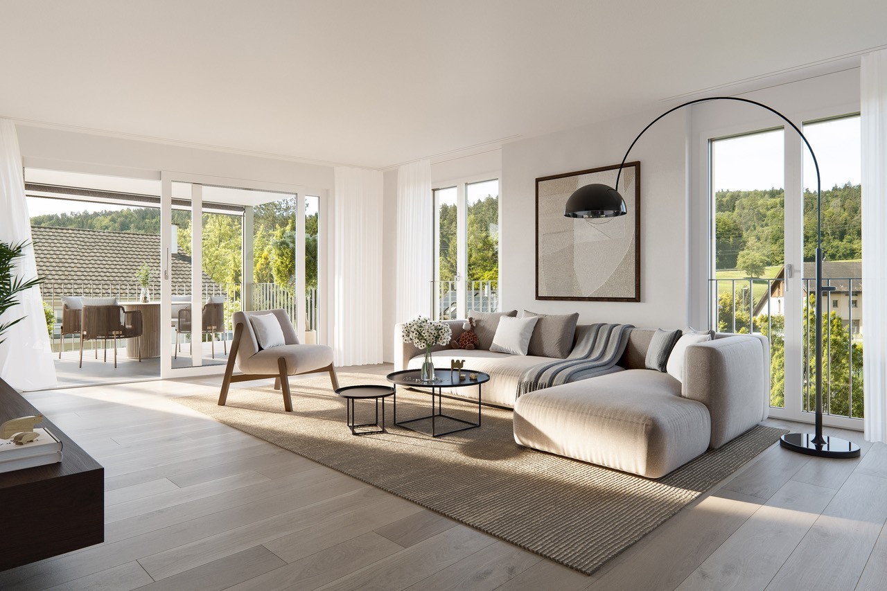 Erste Monatsmiete gratis!  4.5-Zimmerwohnung im Neubau  Verfügbar ab 1. Juni 2026 oder nach Vereinbarung -  Bild 1