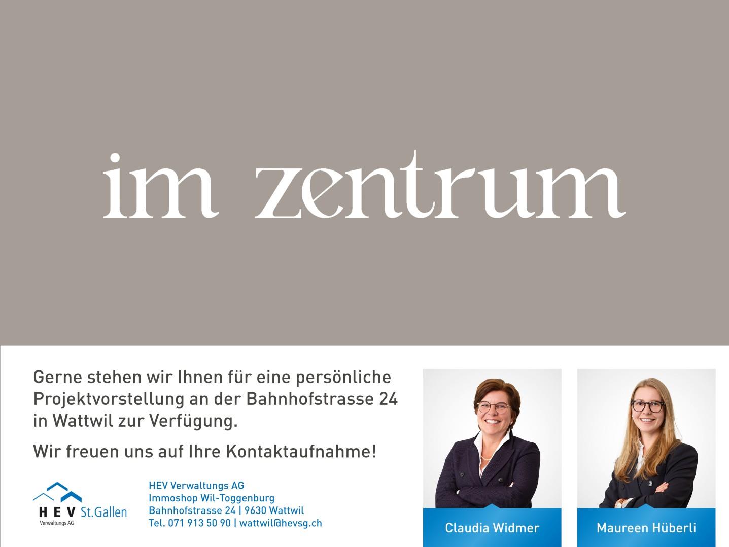 Willkommen «Im Zentrum» - Perfekte Wohnungen für jede Lebensphase! - Ihr Kontakt